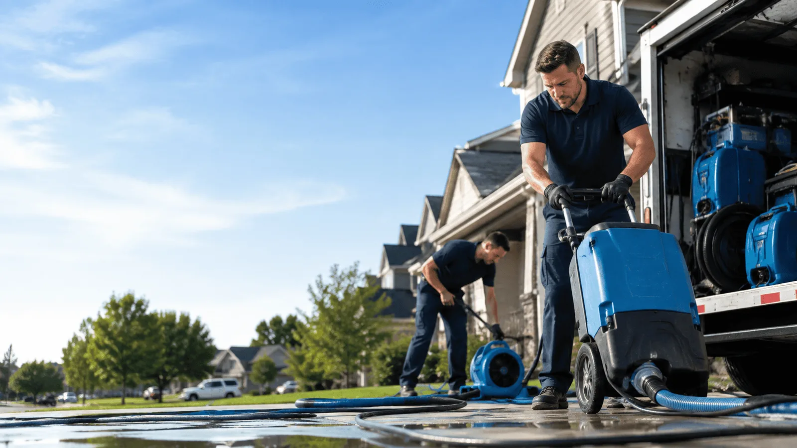Storm Damage Cleanup being performed in Salt Lake City, UT